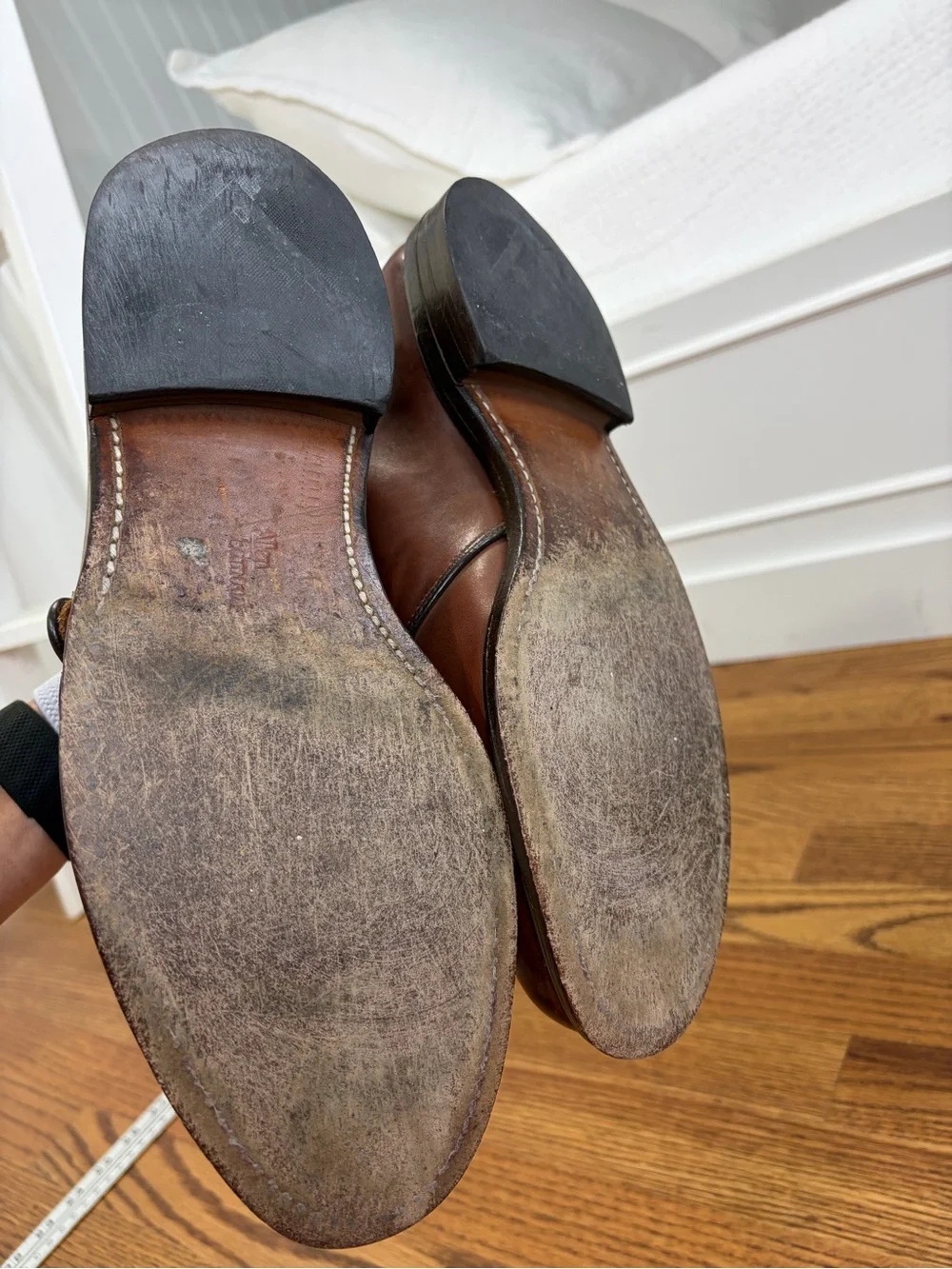 Allen Edmonds Ryder Single Monk Strap Dress Shoe Chili Leather (9.5 X-wide)